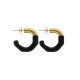 Brinco Dourado com Preto 24mm