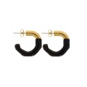 Brinco Dourado com Preto 24mm