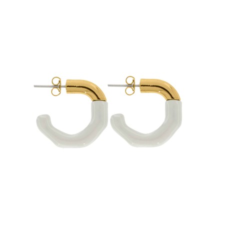 Brinco Ouro com Marfim 24mm