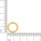 Argola Injetada Ouro 17mm