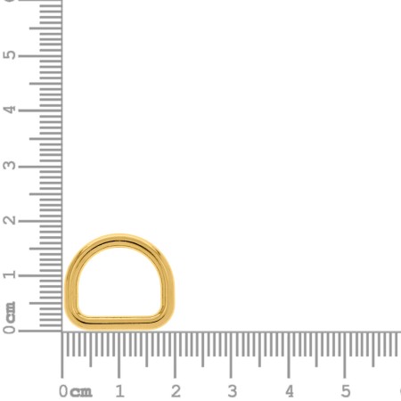 Meia Argola Ouro 20mm