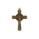 Pingente Crucifixo São Bento Ouro Velho 51mm