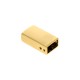 Ponteira de metal Dourado 21mm