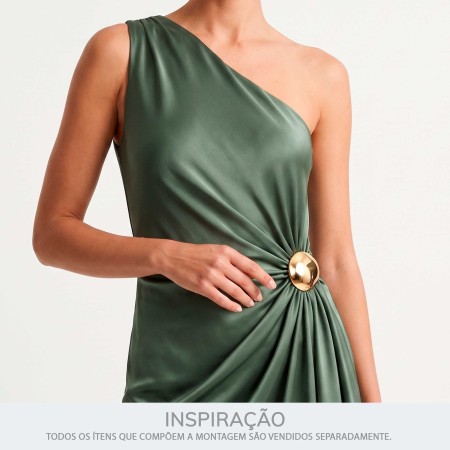 Passador Amassado Orgânico Ouro 50mm