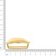 Passador Amassado Orgânico Ouro 50mm