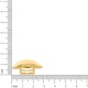 Passador Amassado Orgânico Ouro 30mm