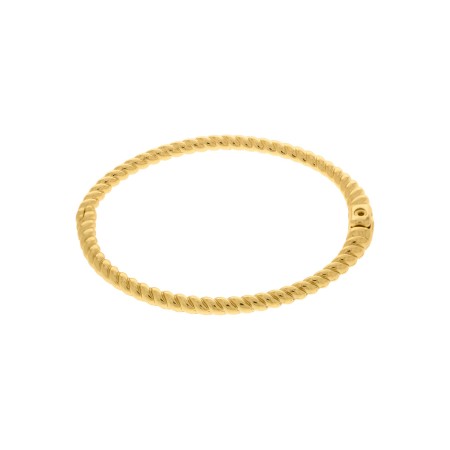 Bracelete Dourado Torcido 65mm