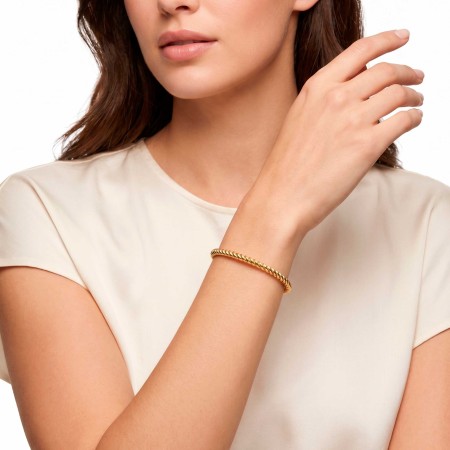Bracelete Dourado Torcido 65mm
