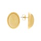 Brinco Ouro com Mesclado Bege 27mm