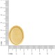Brinco Ouro com Mesclado Bege 27mm