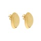 Brinco Ouro com Mesclado Bege 27mm