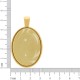 Pingente Medalha Oval Ouro com Mescla Bege 52mm
