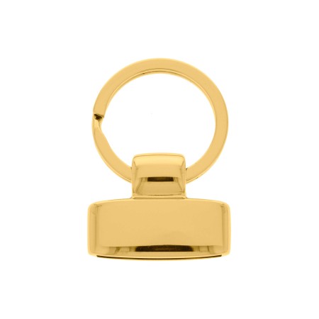 Ponteira com Argola para Chaveiro Ouro 30mm