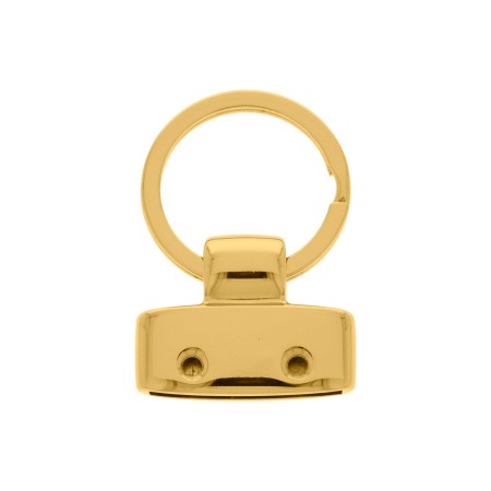 Ponteira com Argola para Chaveiro Ouro 30mm
