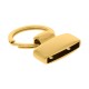 Ponteira com Argola para Chaveiro Ouro 30mm