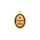 Pingente Medalha São Judas Tadeu Dourado 23mm