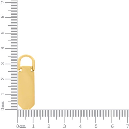Puxador para Zíper Ouro 36mm
