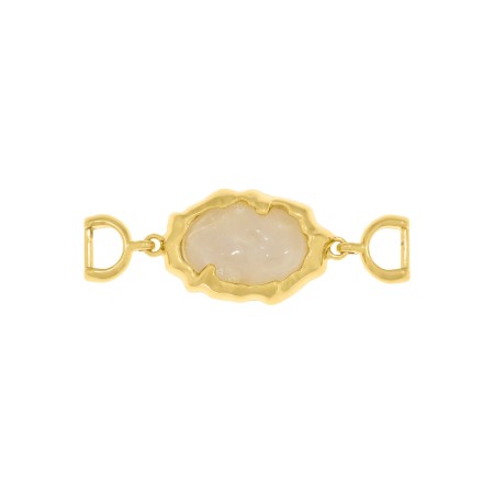 Bridão Dourado Orgânico com Pedra Mesclada 73mm