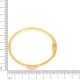Bracelete Dourado com Pedra Rosa Quartzo 69mm