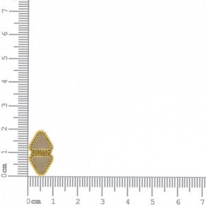 Passador Retangular Ouro 21mm