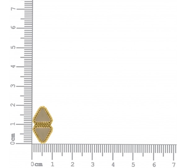 Passador Retangular Ouro 21mm