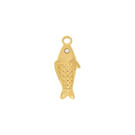 Pingente Peixe Dourado 30mm
