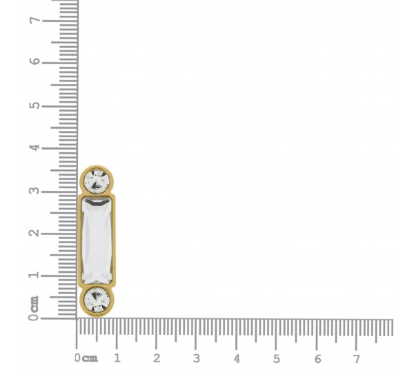 Passador Retangular Ouro 38mm