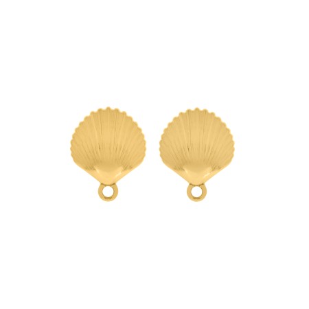 Base para Brinco Concha Ouro 19mm