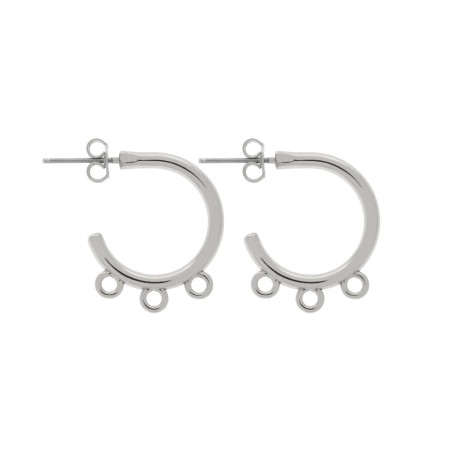 Base para Brinco Argola Níquel 23mm