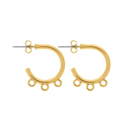 Base para Brinco Argola Ouro 23mm