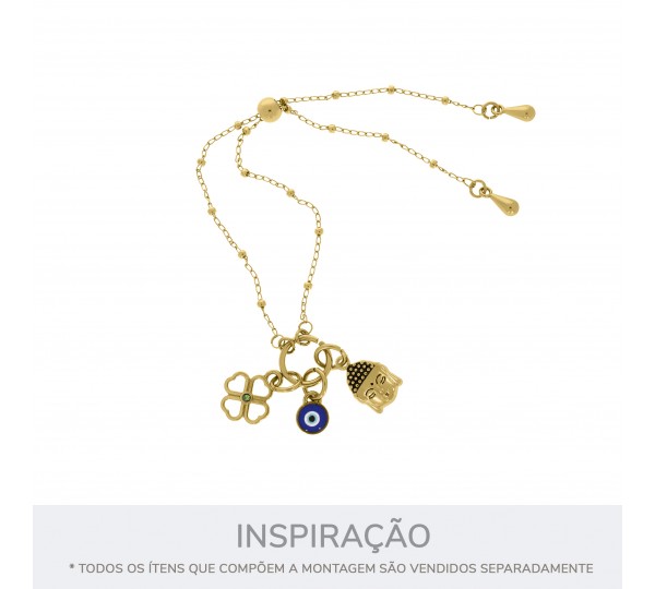 Pingente Buda Ouro 17mm