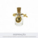 Pingente Mini Cruz Ouro 18mm