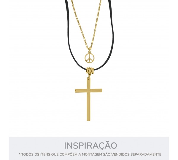Pingente Cruz Ouro 64mm