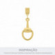 Base para Brinco Retangular Ouro 13mm