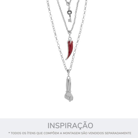 Pingente Figa Níquel 47mm