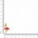 Pingente Flamingo Ouro com Pink 22mm