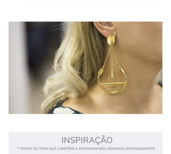 Pingente Gota Ouro 23mm