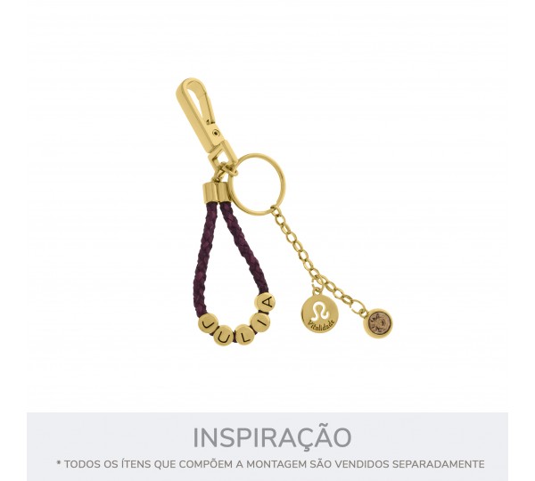 Pingente Signo Leão Ouro 15mm