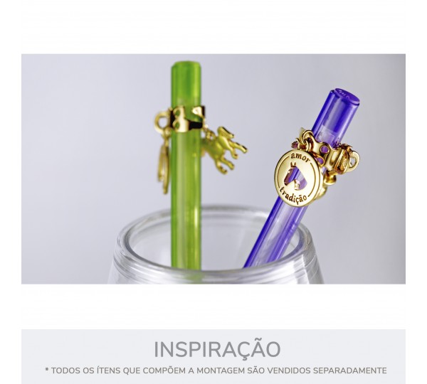 Pingente Cavalo Ouro 16mm