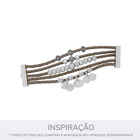 Passador Berloque Coração Níquel 9mm