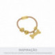 Passador Berloque Coração Ouro 9mm