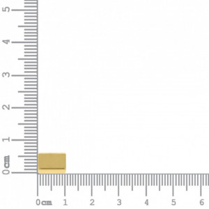 Tubo Quadrado Ouro 10mm