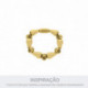 Berloque Flor Ouro 14mm