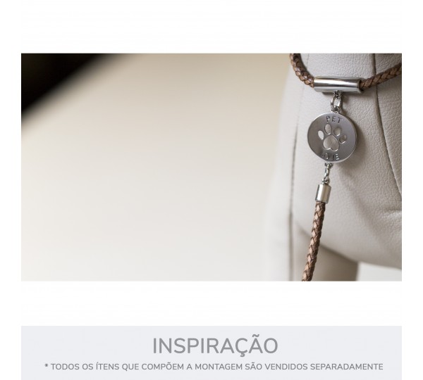 Ponteira Redonda Níquel 19mm com Argola