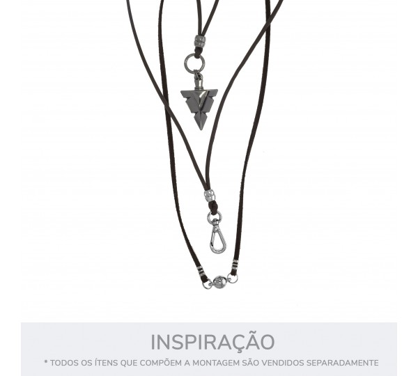 Pingente Flecha Ouro 37mm