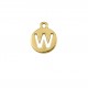 Pingente Letra W Ouro 16mm