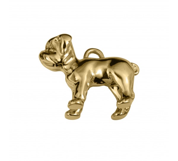 Pingente Cão Ouro 33mm
