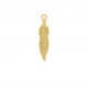 Pingente Pena Ouro 43mm