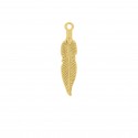 Pingente Pena Ouro 43mm