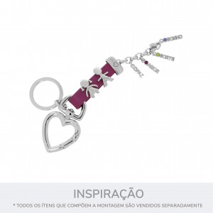 Conjunto Pingentes Desejos Níquel com Strass Colorido